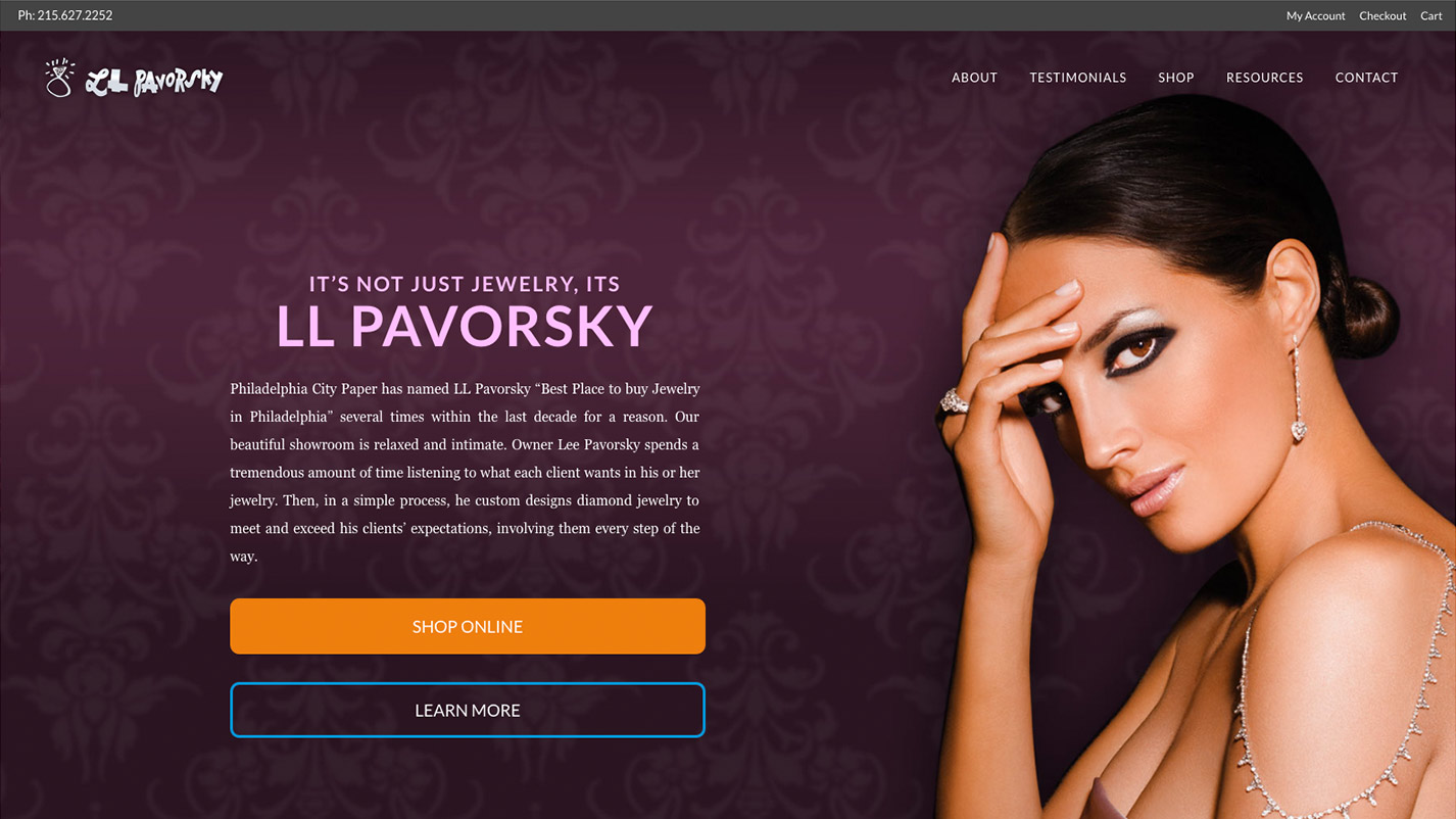 LL Pavorsky Website by Creating Matter